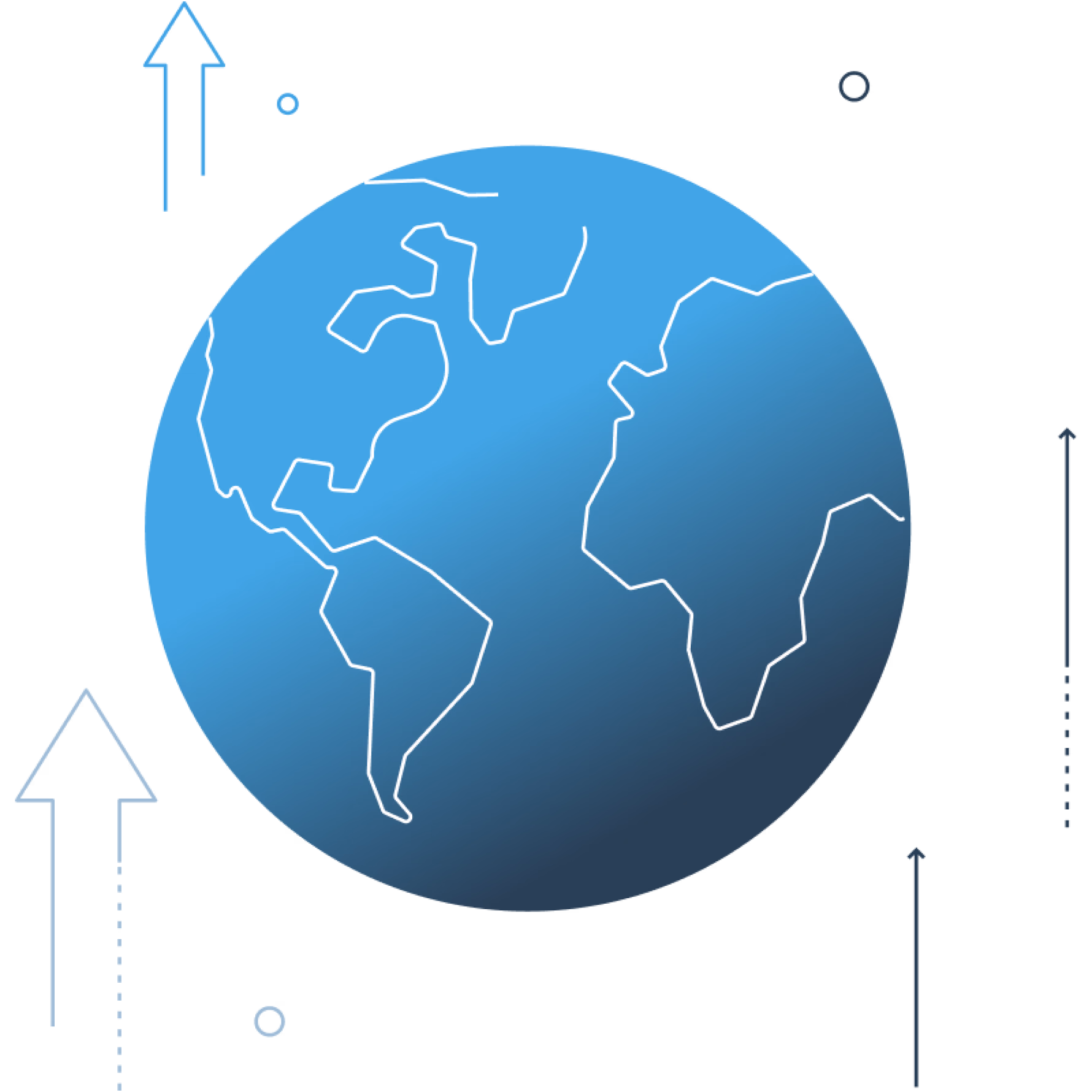 Stylised planet illustration